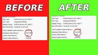*UPDATED 2024* Increase Dedicated Video Memory VRAM on Windows 11   How To