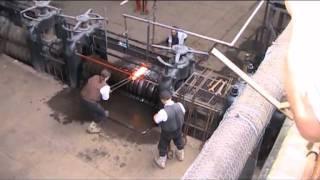 Blists Hill Ironworks Rolling Iron July 2011.avi