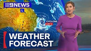 Australia Weather Update: Tropical Cyclone Alfred brings heavy rain and big surf | 9 News Australia