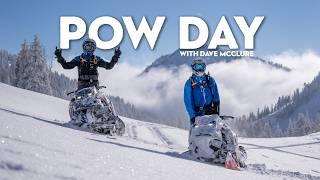 First Ride Out West Shredding Deep Pow with Dave McClure!