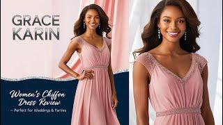 GRACE KARIN Women’s Chiffon Dress Review – Perfect for Weddings & Parties