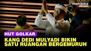 Satu Ruangan Gemuruh! Cagub Jabar Dedi Mulyadi Bikin Heboh HUT ke-60 Golkar