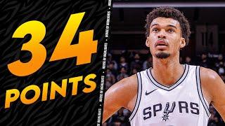 Victor Wembanyama GOES OFF! 34 PTS 13 REB 11 AST vs Kings  FULL Highlights