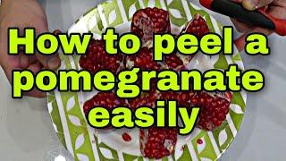 How to peel a pomegranate easily #how #life #diy