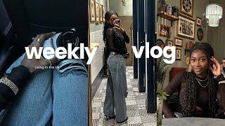 VLOG| Grwm to work 14 hours, night out, putting you on more books, new makeup, ft MyBraidedWig.