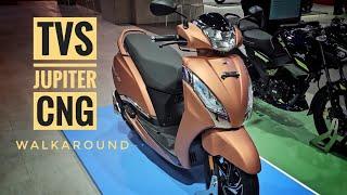 CNG अब scooter में भी! TVS Jupiter CNG | Walkaround & Details | GearFliQ