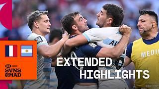 Ready for an Olympic quarter-final! | France v Argentina | HSBC SVNS Madrid Final | Highlights