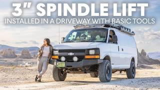 Why Swap to 4x4 When You Can Do This? | DIY 3” Spindle Lift for Chevy Express 2500