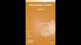 December Canon (2-Part), by Mark Burrows – Score & Sound