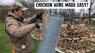 Chicken Wire Fence the EASY Way