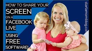 Quick Crash Course to OBS and Facebook Live - Share your Screen for Free