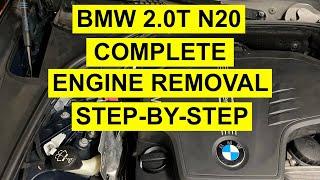 BMW 2.0 Turbo Complete Engine Removal 2010-2017 6 Gen N20 F10 -  1, 3, 5, & X Series