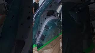 Внутренняя часть арки заднего крыла. Было /стало
