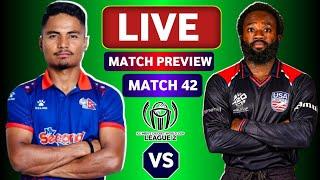 Nepal vs Usa Live Details | H2H | CWC League 2 Match 42 | Nepal vs Usa Match Preview | Cricfoot