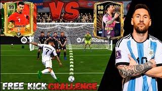 WHO IS THE BEST FREE KICK TAKER ? MESSI VS RONALDO FREE KICK COMPARISON IN FC MOBILE|#eafc #fcmobile