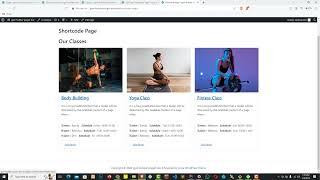 How to Generate a Class Schedule Shortcode | Gym Builder Plugin | Gym | Fitness | WordPress Plugin