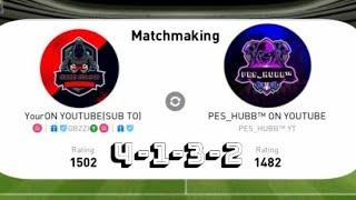 @Gbzzi gaming platform VS Pes_hubb™ (Vs YouTuber series) pes 2021 mobile