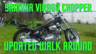 Yamaha virago, xv 750 chopper  updated walk around