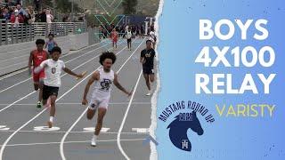 2025 TF - Mustang Roundup - Boys Varsity 4x100M Relay Heat 3 - 4th FASTEST TIME IN THE US