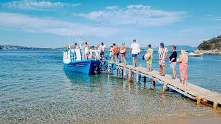 Skiathos, Greece / Bus Stop 12 / Kanapitsa Beach / Watertaxi