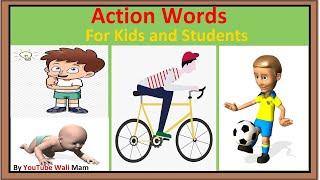 Action words for kid Level-1 Part-5, Play school kids, Nursery class  & students by YouTube wali Mam