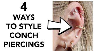 4 Ways You Can Style A Conch Piercing!! *Trendy*