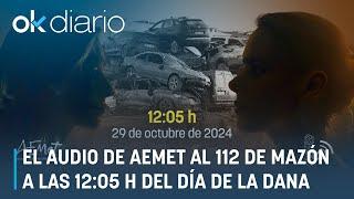 La AEMET al 112 de Mazón a las 12:05 h del día de la DANA: "No vamos a marearos con más avisos"