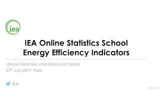 IEA Webinar : Energy Efficiency Indicators