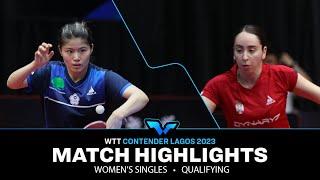 Huang Yu wen vs Izabela Lupulesku | WS Qual | WTT Contender Lagos 2023