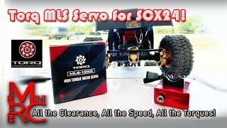 The Torq MLS servo for the SCX24 is a beast!!! First of its kind high torque “mountless” servo