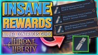 INSANE REWARDS SPECIAL CONTRACTS - Throne And Liberty Allied Resistance Forces Contracts Explained