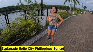 Esplanade Iloilo City Philippines Sunset