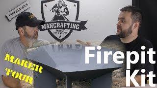 Fire Pit Kit with Mancrafting | Weld It Yourself Kit | Maker Tour