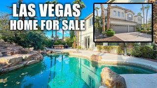 Las Vegas Home for Sale [4K] | OASIS Backyard w/ POOL, Spa, WATERFALL | Priced PERFECT | GUARD Gate