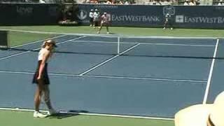 Sharapova Second Serve Ace