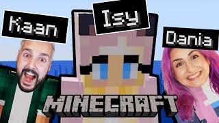 Kaan spielt das 1.MAL MINECRAFT MIT ISYCHEESY & DANIA!