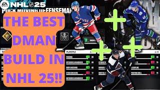 THE BEST ALL AROND DMAN BUILD IN EASHL!! NHL 25 WORLD OF CHEL DEFENSIVE STUD BUILD!!