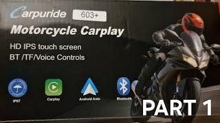 The best carplay motorcycle device! | Carpuride 603+ | Part 1: The Fitting