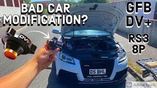 ALREADY REMOVING THE GFB DV+ FROM MY AUDI RS3 8P!? IS IT BAD?? (STOCK VS AFTERMARKET)