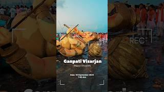 Ganpati Visarjan 2024 | Bad way of Visarjan at Girgaon Chowpatty,Mumbai #rizwanali #shorts