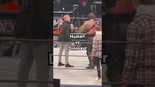 Human Slaps Dinosaur | Christian humiliates Luchasaurus on AEW Dynamite | #wrestling #aew