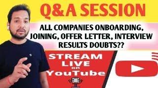 Live: Ask Your Queries | Placement Talks with Candidates | Hiring & Onboarding Update 