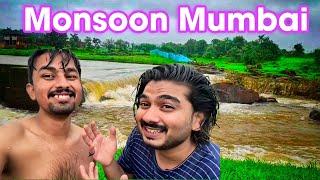 Mumbai monsoon me Dolkhamb Waterfall me nahane ka maza #mumbaimonsoon