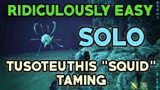 Ridiculously easy Tusoteuthis ( Squid ) solo taming