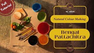 Natural Colour Making in Bengal Pattachitra with Memeraki | Plant Based Natural Colour Dye Making