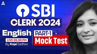 SBI Clerk English 2024 | English Mock Test #1 | By Kinjal Gadhavi