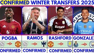 THE LATEST CONFIRMED TRANSFER NEWS AND RUMOURS TRANSFERS WINTER 2025|Rashford️,Pogba️M.Tel️