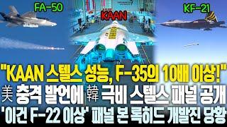 KAAN 스텔스 성능이 F-35의 열배라고? 어이없는 성능 평가에 한국, 극비 개발 중이던 스텔스 패널 공개 | 이 정도 성능이면 F-22 이상급 경악