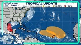 Tracking the Tropics: Disturbance in the Gulf of Mexico showing higher chance for development