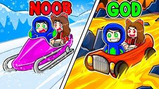 Survive the NOOB vs GOD Extreme Slide in Roblox!!